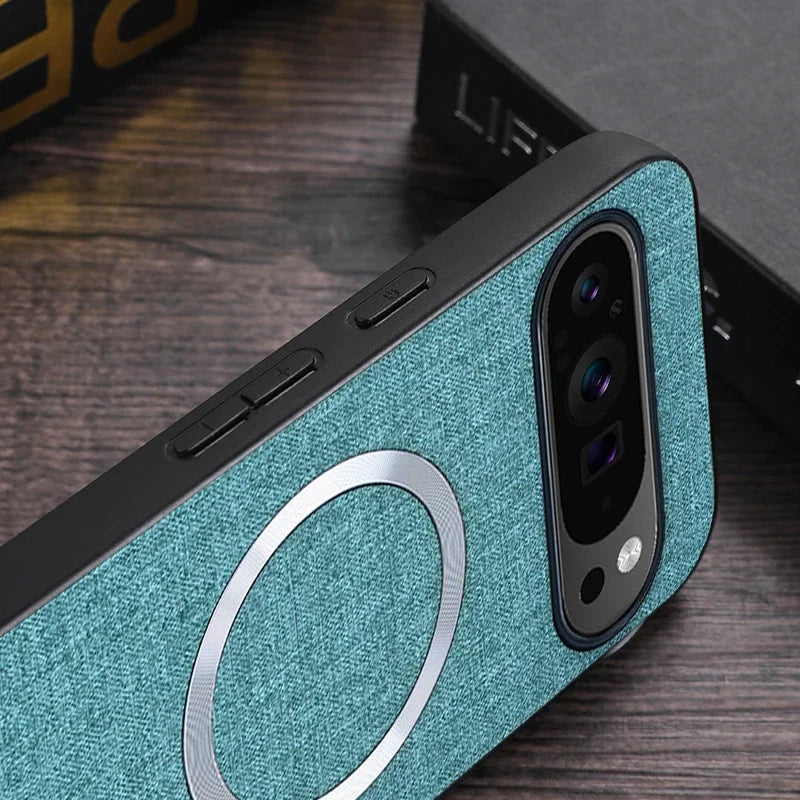 Fabric Cloth MagSafe-Compatible Case for Google Pixel 6–11 Series