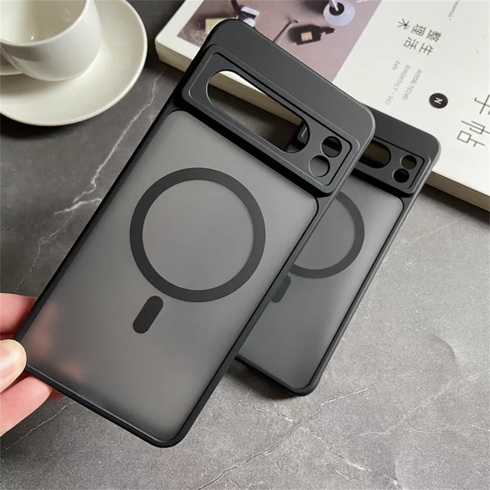 Matte Translucent MagSafe Armor Case for Google Pixel 6–11 Series
