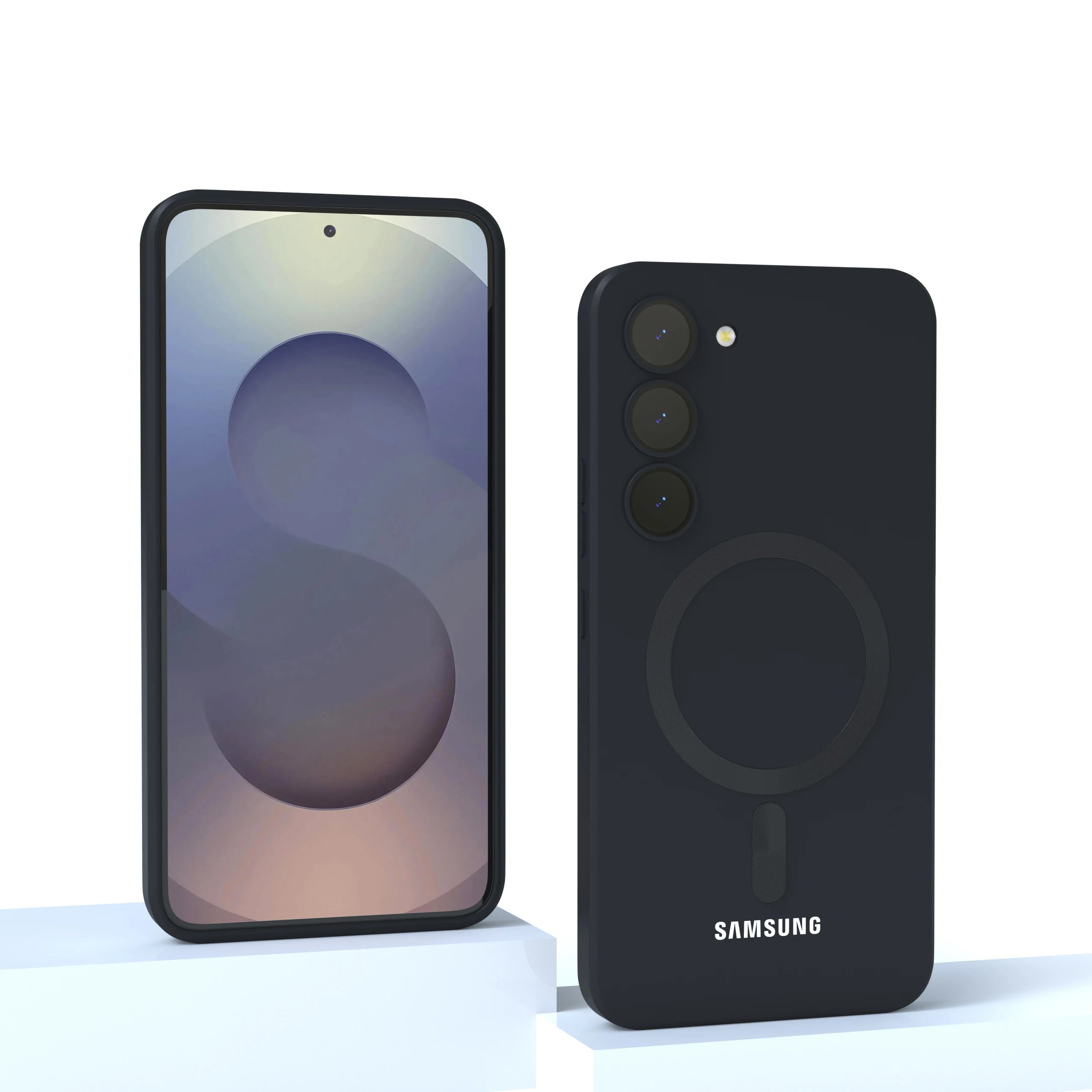 Magnetic Liquid Silicone Case — Samsung Galaxy S20–S25 Series