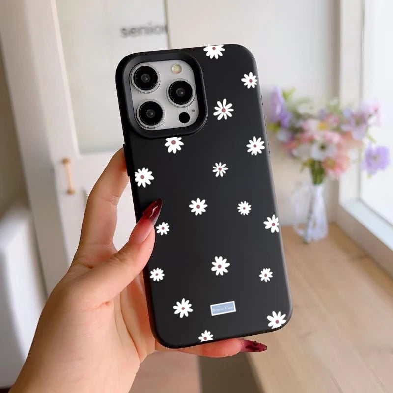 Daisy Floral Silicone iPhone Case