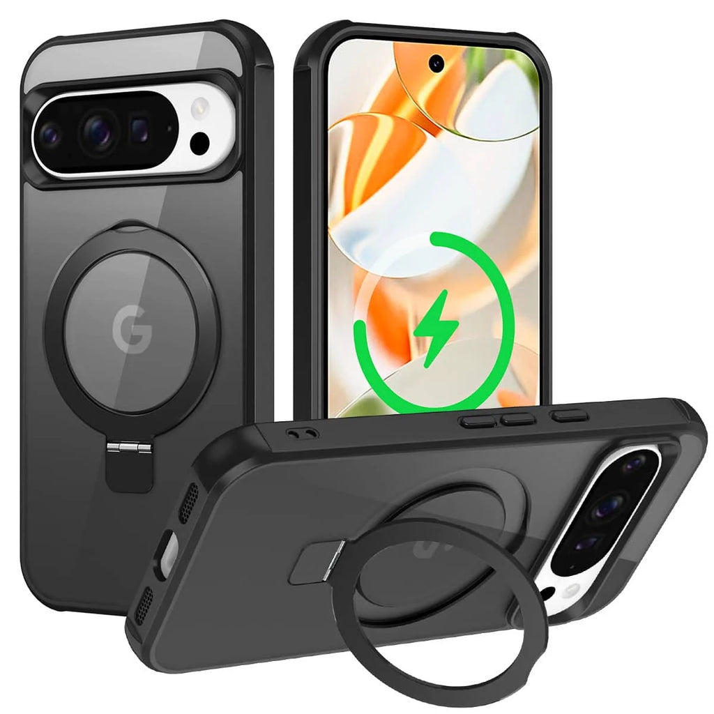 Magnetic Ring Stand Case for Google Pixel — Shockproof Drop Protection Cover
