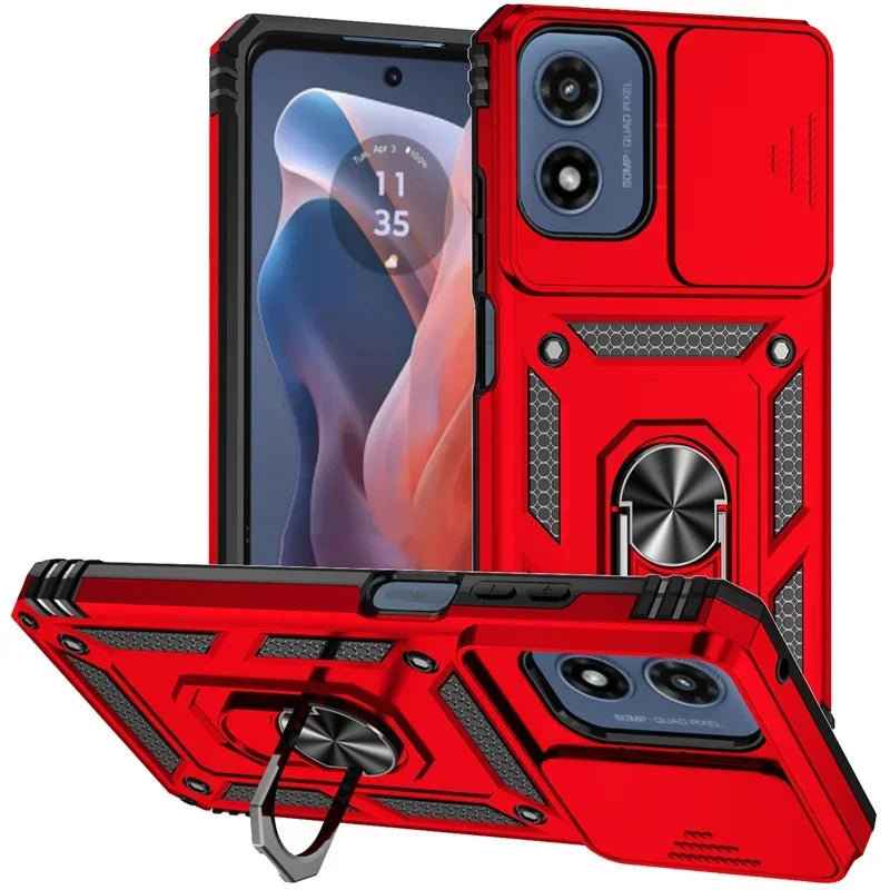 Armor Ring Holder Case for Motorola Moto G & E Series