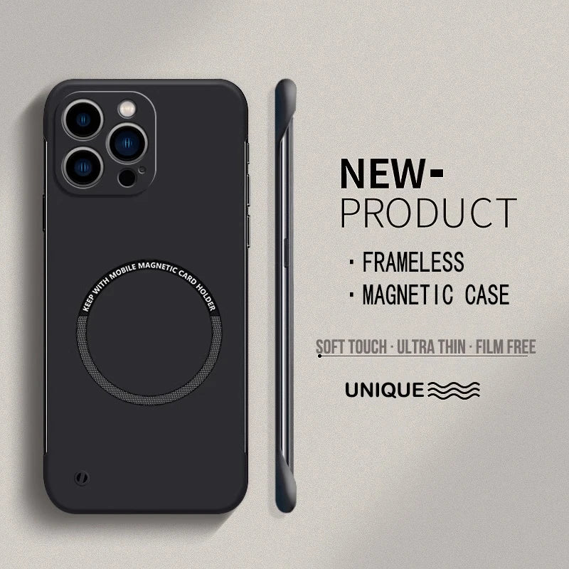 Matte PC Magnetic Case for iPhone