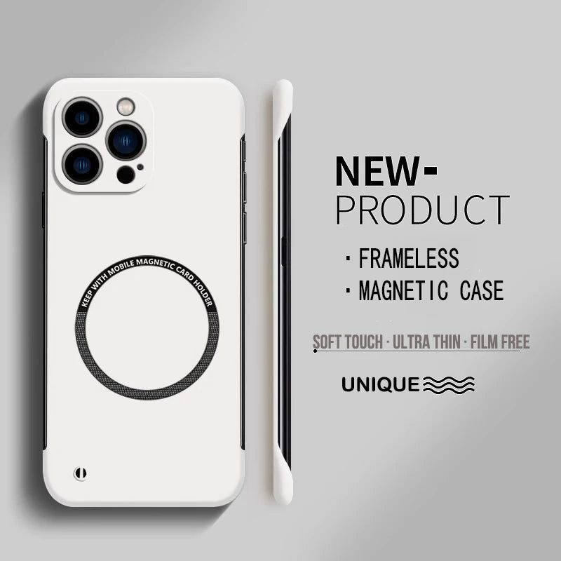 Matte PC Magnetic Case for iPhone