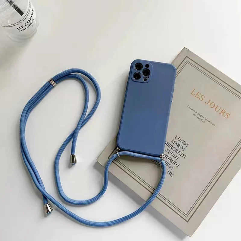 Crossbody Lanyard Silicone Case for Google Pixel 5 / 6 / 6A / 6 Pro / 7 / 7A / 7 Pro / 8 / 8A / 8 Pro / 9 / 9A / 9 Pro / 9 Pro XL / 10 / 10A / 10 Pro / 10 Pro XL