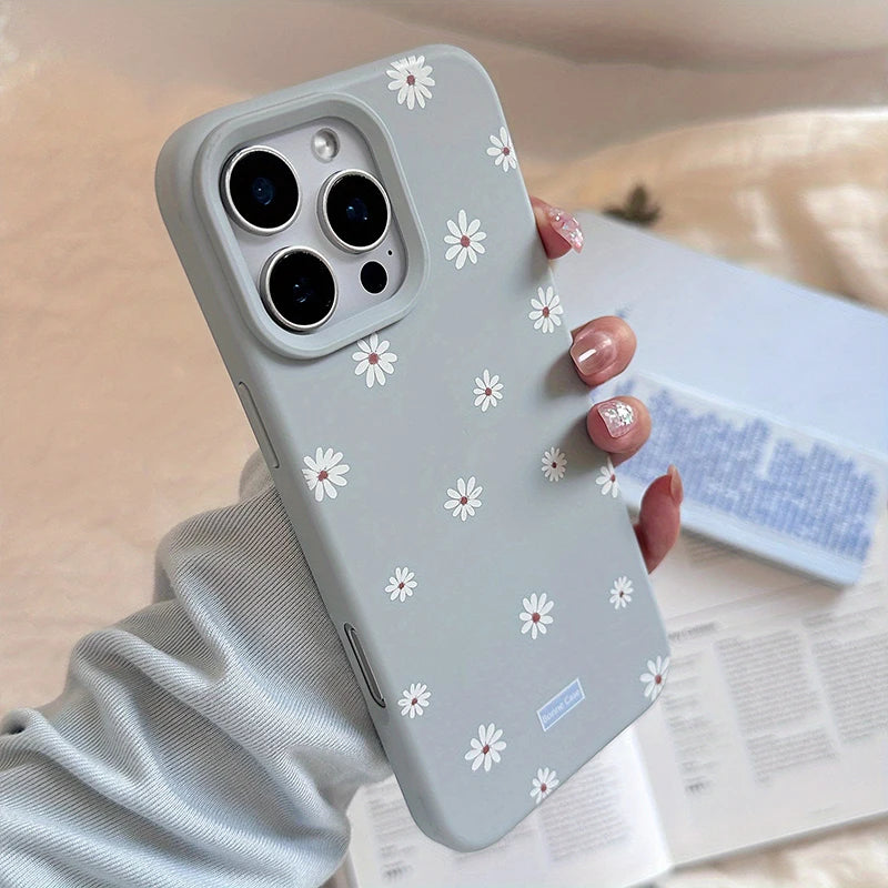 Daisy Floral Silicone iPhone Case