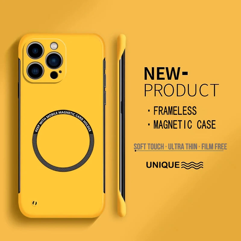 Matte PC Magnetic Case for iPhone