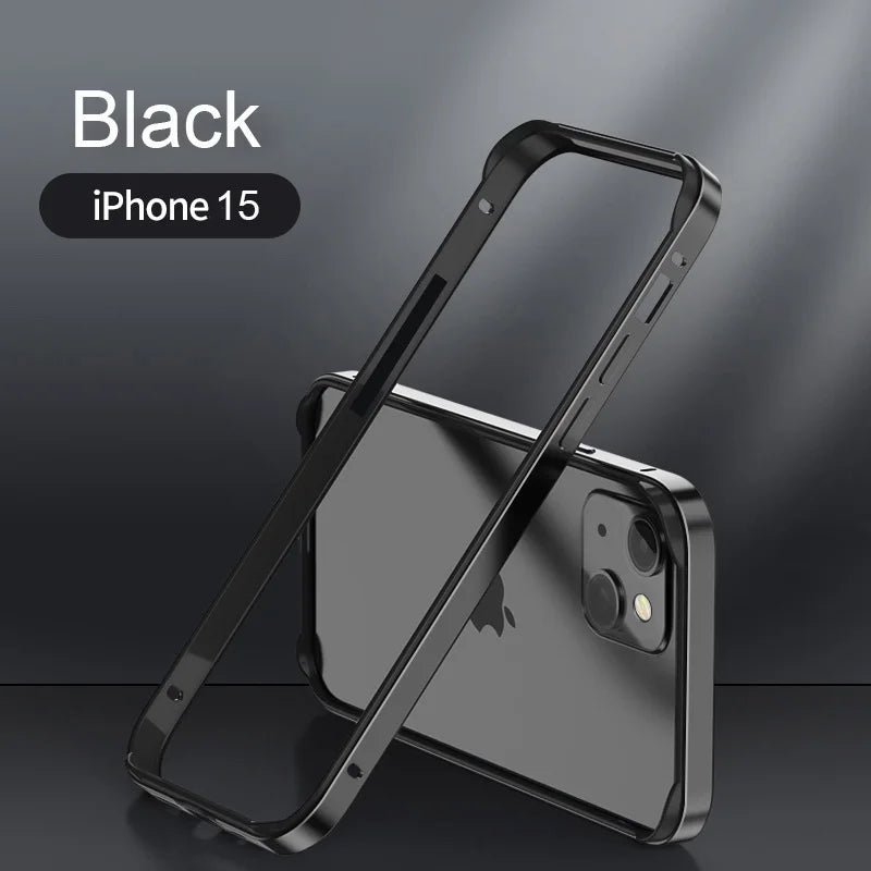 iPhone Aluminum Bumper Case – Hybrid Metal & Silicone Frame
