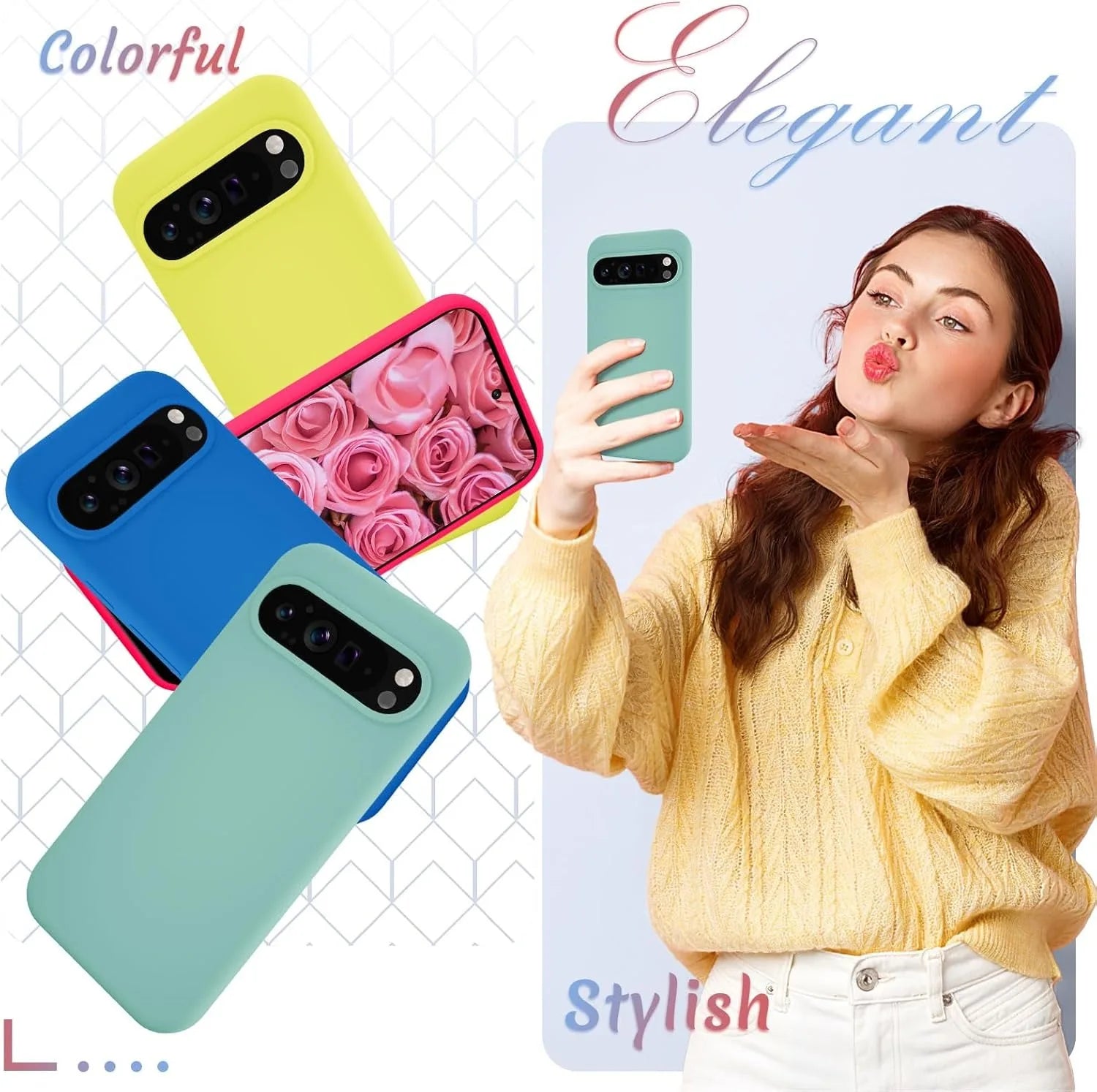 Liquid Silicone Soft TPU Case for Google Pixel 5–10 Pro XL