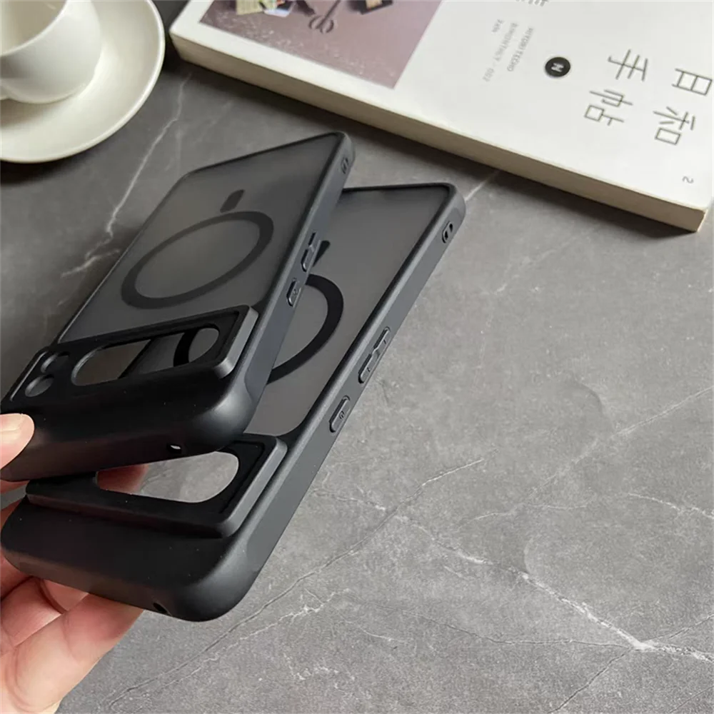 Matte Translucent MagSafe Armor Case for Google Pixel 6–11 Series