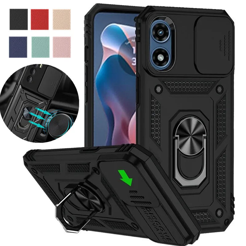 Armor Ring Holder Case for Motorola Moto G & E Series