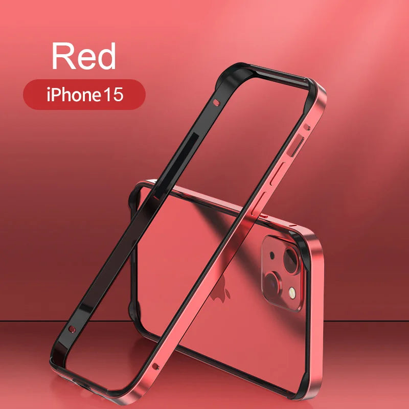 iPhone Aluminum Bumper Case – Hybrid Metal & Silicone Frame