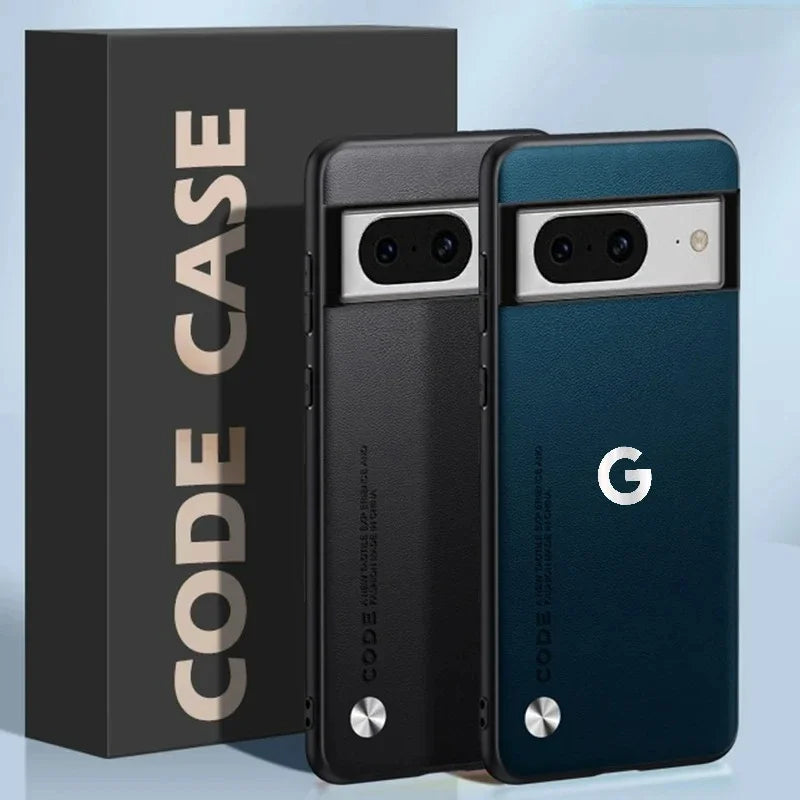 Luxury Kevlar Leather Matte Case for Google Pixel 6A–11 Pro XL