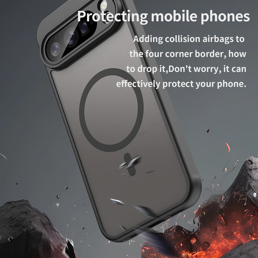 Matte Transparent Magnetic Case for Google Pixel