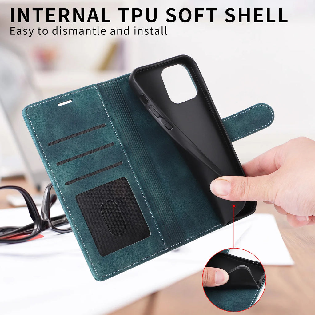 Samsung Galaxy PU Leather Flip Wallet Case