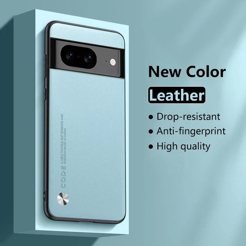 Carbon Fiber Leather & Silicone Case for Google Pixel