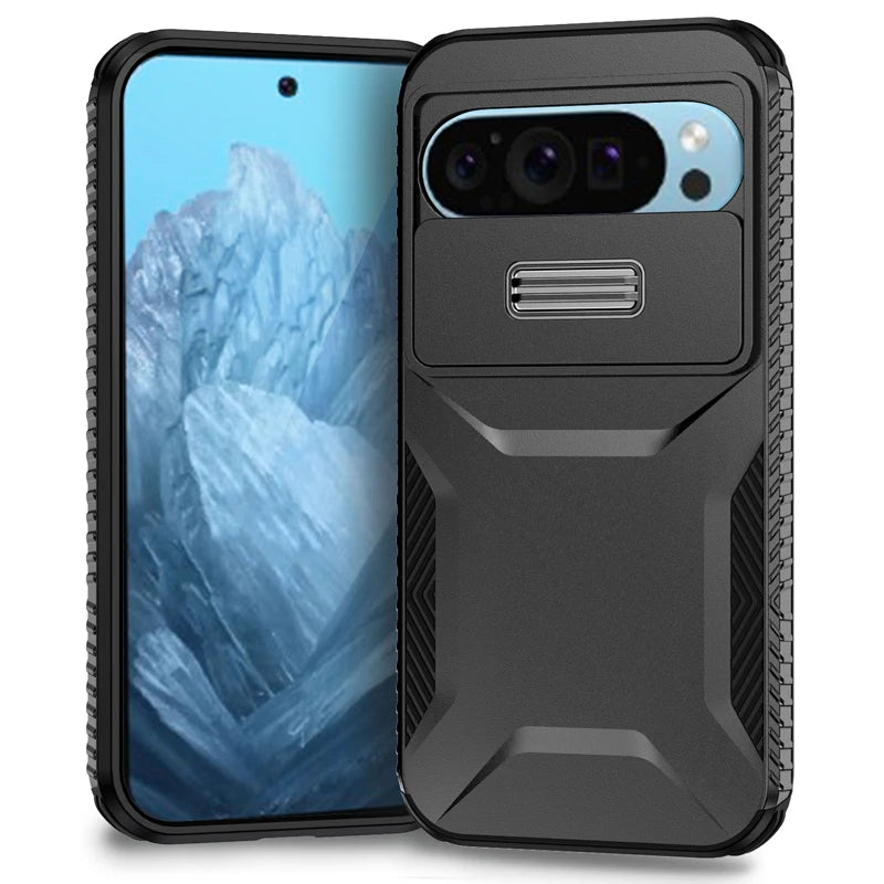 Shockproof Slide Camera Lens Case for Google Pixel 7–9 Pro XL