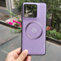 Motorola Litchi Leather Magnetic Case