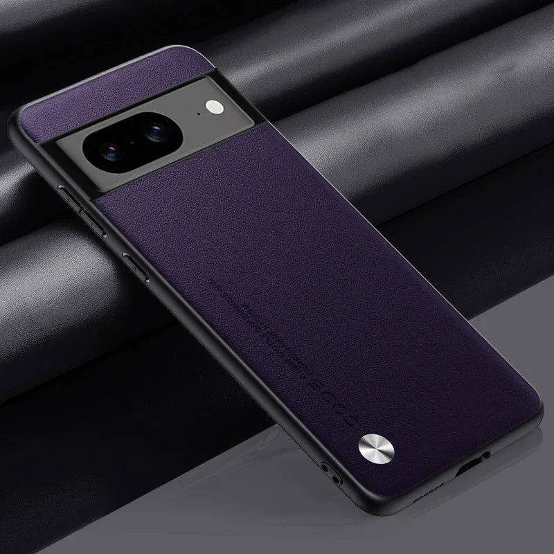 Carbon Fiber Leather & Silicone Case for Google Pixel