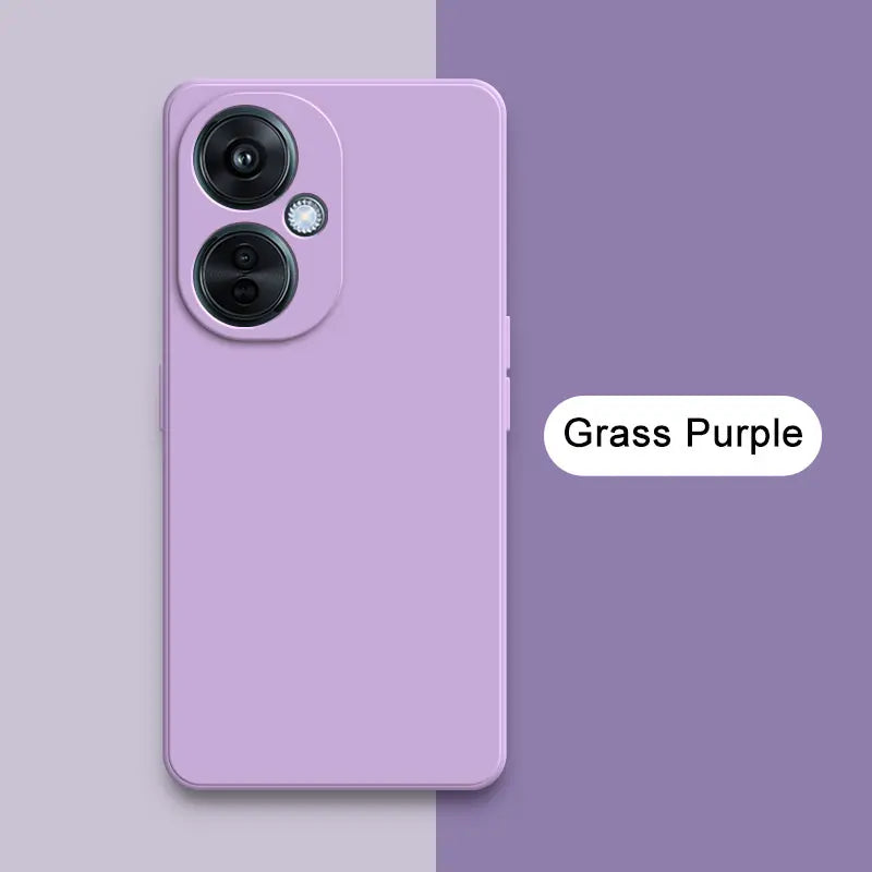 Square-Edge Liquid Silicone Case for OnePlus Nord CE 3 / CE 3 Lite / N30 & OPPO K11x – Full Coverage Shockproof Cover