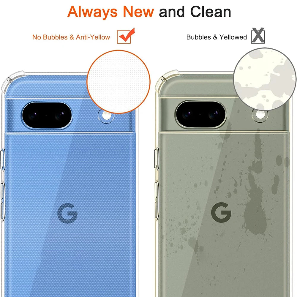 Clear Shockproof Case for Google Pixel 9 / 8 / 7 / 6 Series