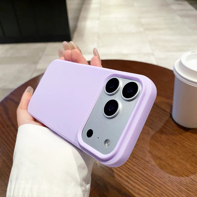 Matte Silicone Case for iPhone — Soft TPU Candy Color Cover