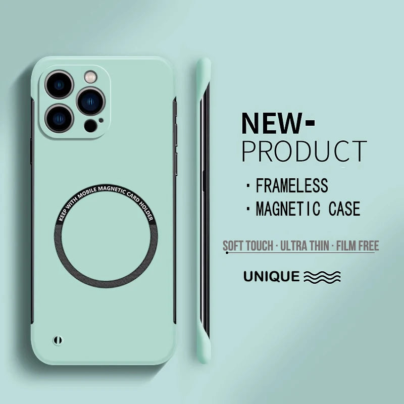 Matte PC Magnetic Case for iPhone