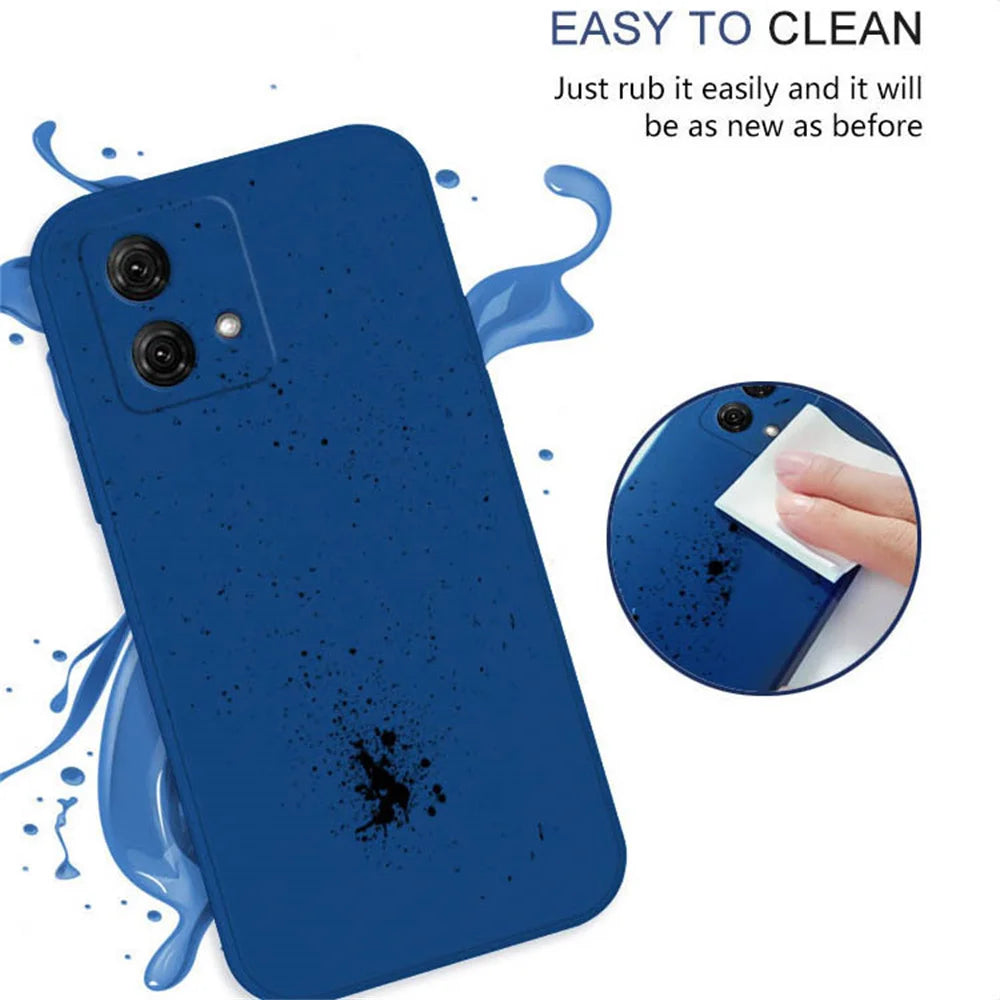 Skin-Feel Liquid Silicone Case for Motorola Moto G32 / G34 / G35 / G54 / G84 5G & Edge 30 / 40 / 50 NEO / Pro / Fusion