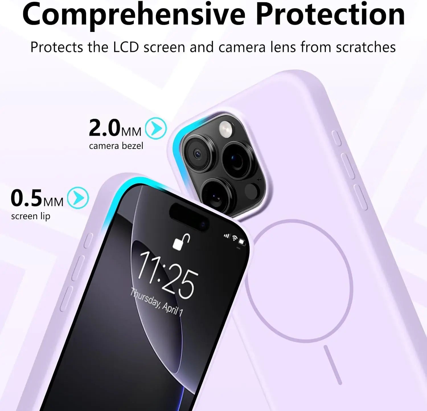 MagSafe Silicone iPhone Case with Lanyard | iPhone 11–16 Pro Max