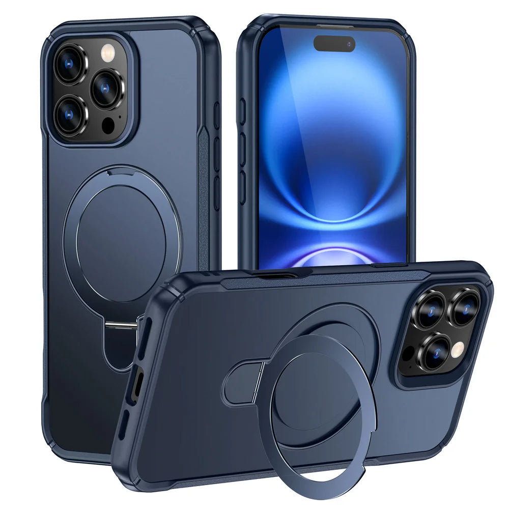 MagSafe Magnetic Stand Case — iPhone 11–18 Series