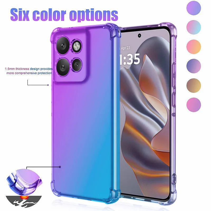 Motorola Edge Case – Gradient TPU Silicone Cover