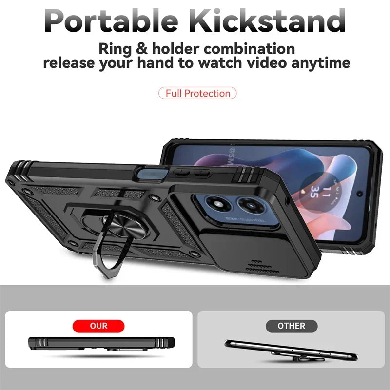 Armor Ring Holder Case for Motorola Moto G & E Series