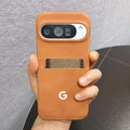 Luxury Sheepskin Leather Wallet Case for Google Pixel with Card Pocket