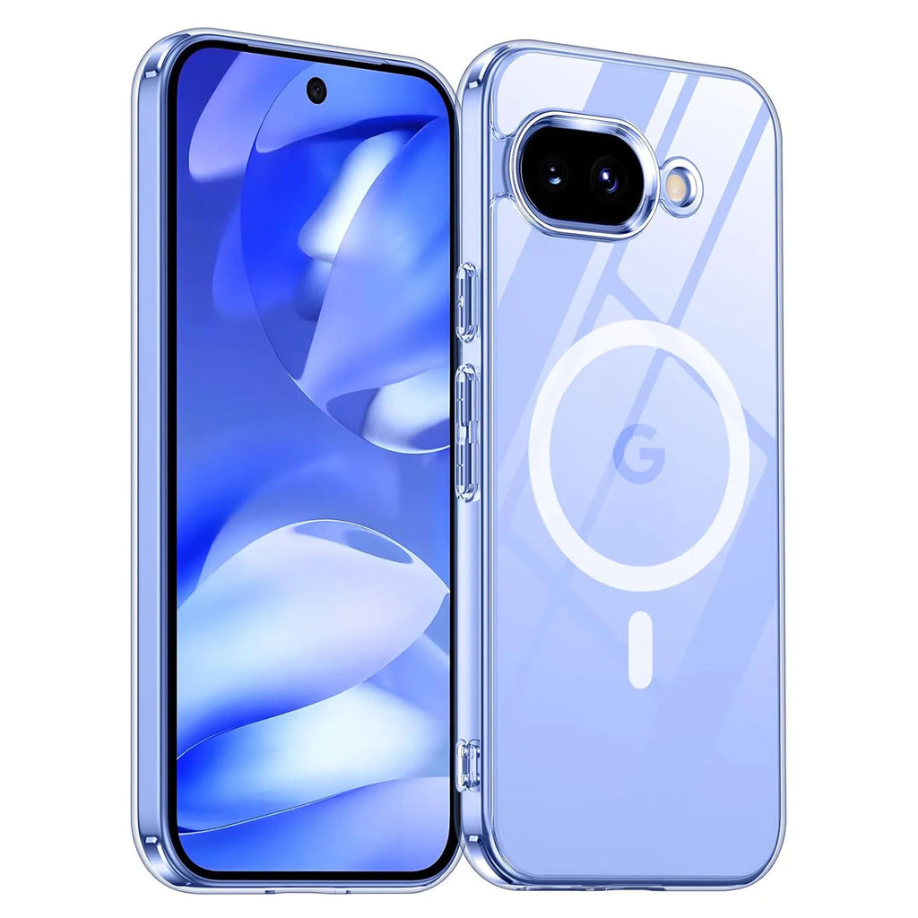 Clear MagSafe Case for Google Pixel — Transparent Shockproof Magnetic Cover