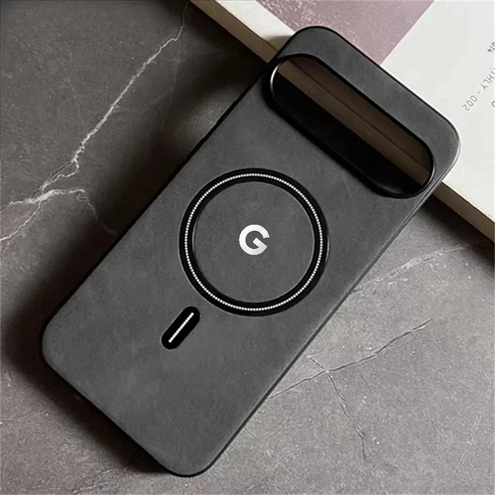 Luxury Leather MagSafe Phone Case for Google Pixel