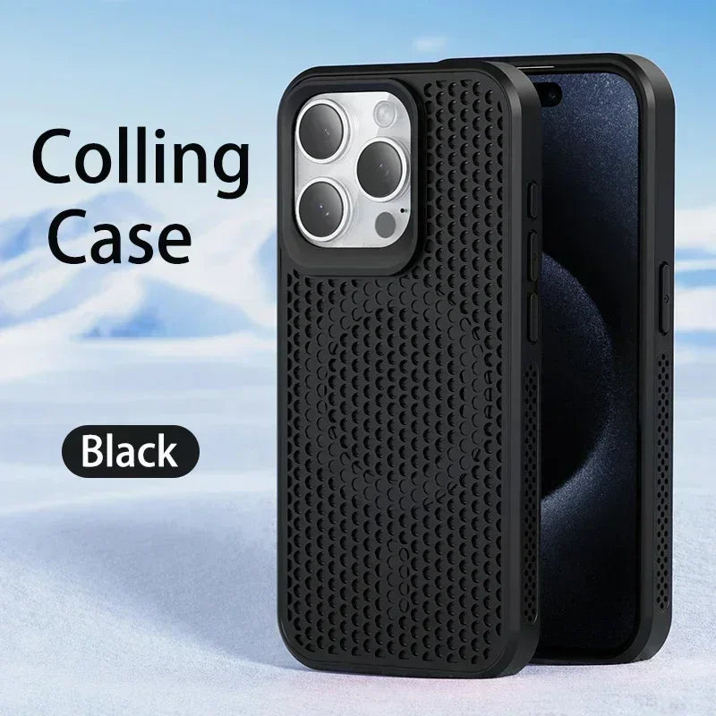 Cooling Heat Dissipation Phone Case for iPhone 17 / 16 / 15 / 14 / 13 / 12 / 11 Series | MagSafe Compatible