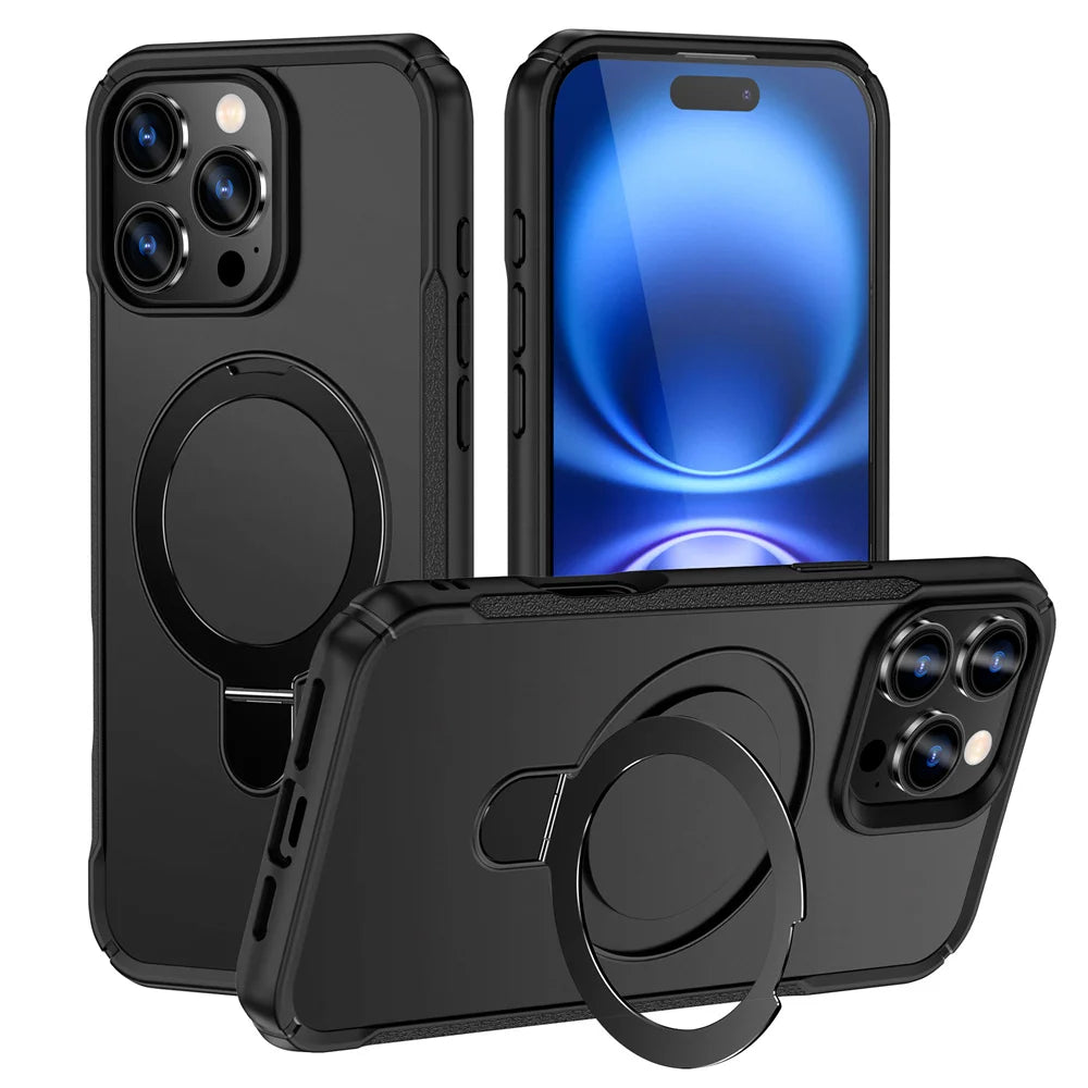 MagSafe Magnetic Stand Case — iPhone 11–18 Series