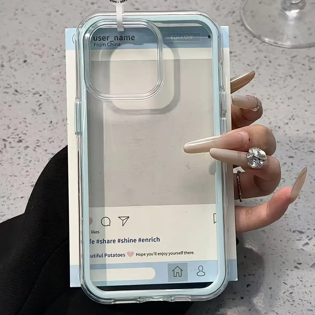 Clear Bumper Case for iPhone