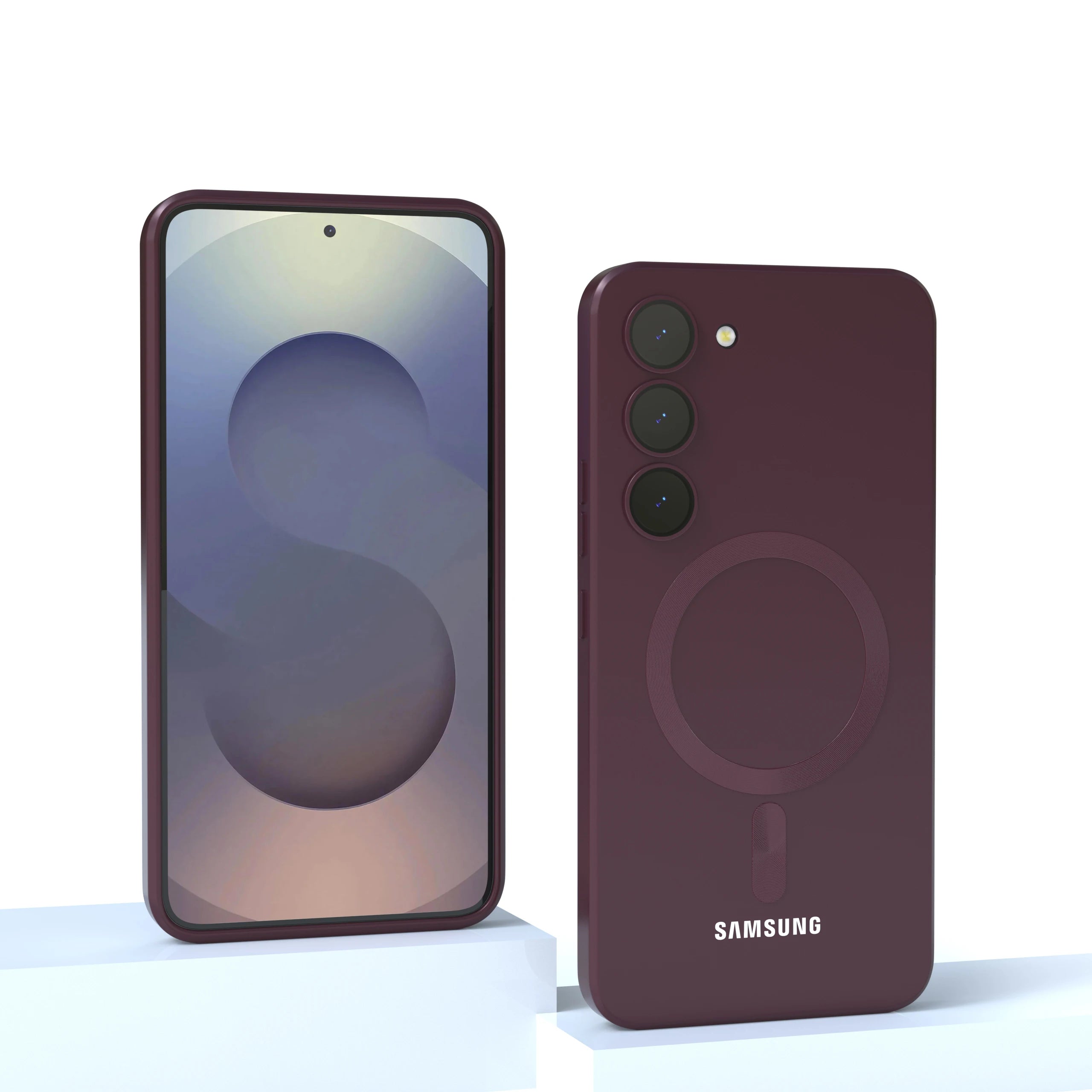 Magnetic Liquid Silicone Case — Samsung Galaxy S20–S25 Series