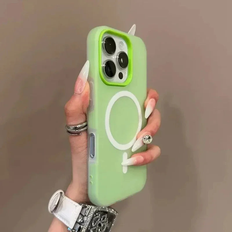 Matte Magnetic Bumper Phone Case – iPhone 11–17, Air, Pro, Max, Plus | MagSafe Compatible
