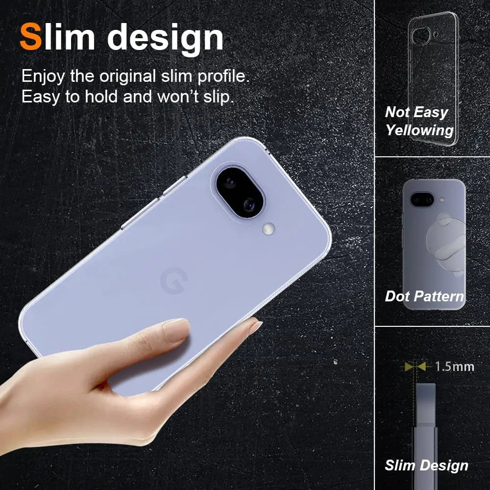 Clear Silicone Case for Google Pixel — Ultra-Thin Transparent Soft Cover