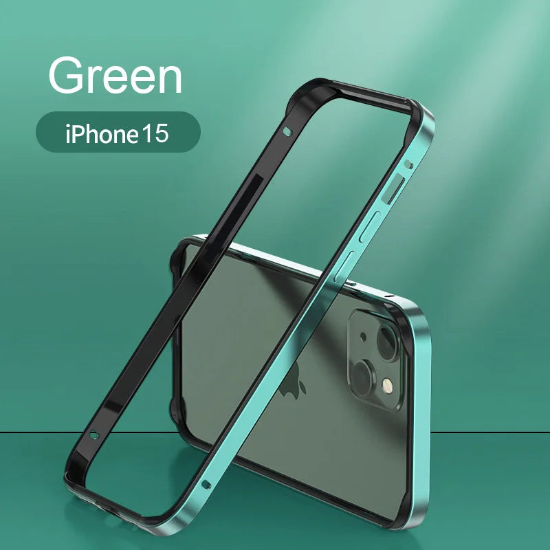 iPhone Aluminum Bumper Case – Hybrid Metal & Silicone Frame