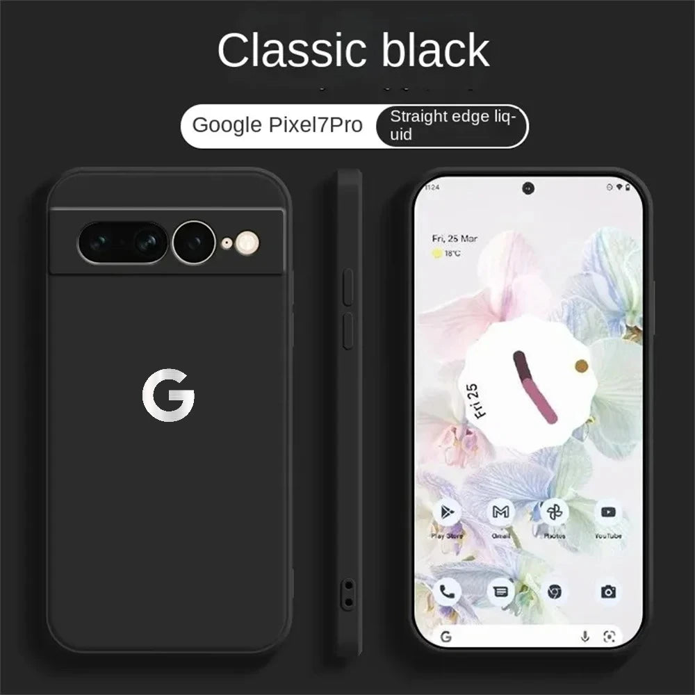 Ultra Slim Liquid Silicone Case for Google Pixel 6–10A Series
