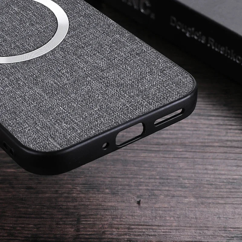 Fabric Cloth MagSafe-Compatible Case for Google Pixel 6–11 Series