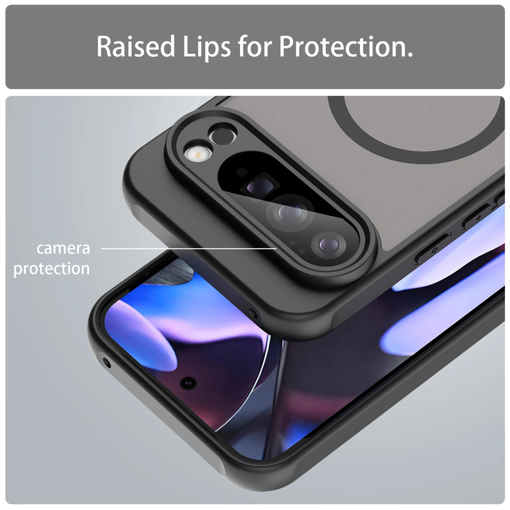 Matte Transparent Magnetic Case for Google Pixel