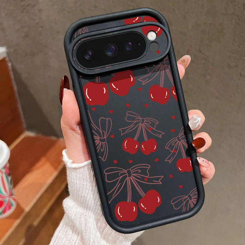 Cherry Print Soft TPU Case for Google Pixel — Shockproof Silicone Cover