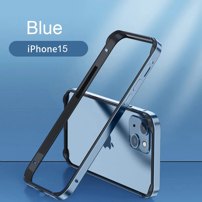 iPhone Aluminum Bumper Case – Hybrid Metal & Silicone Frame