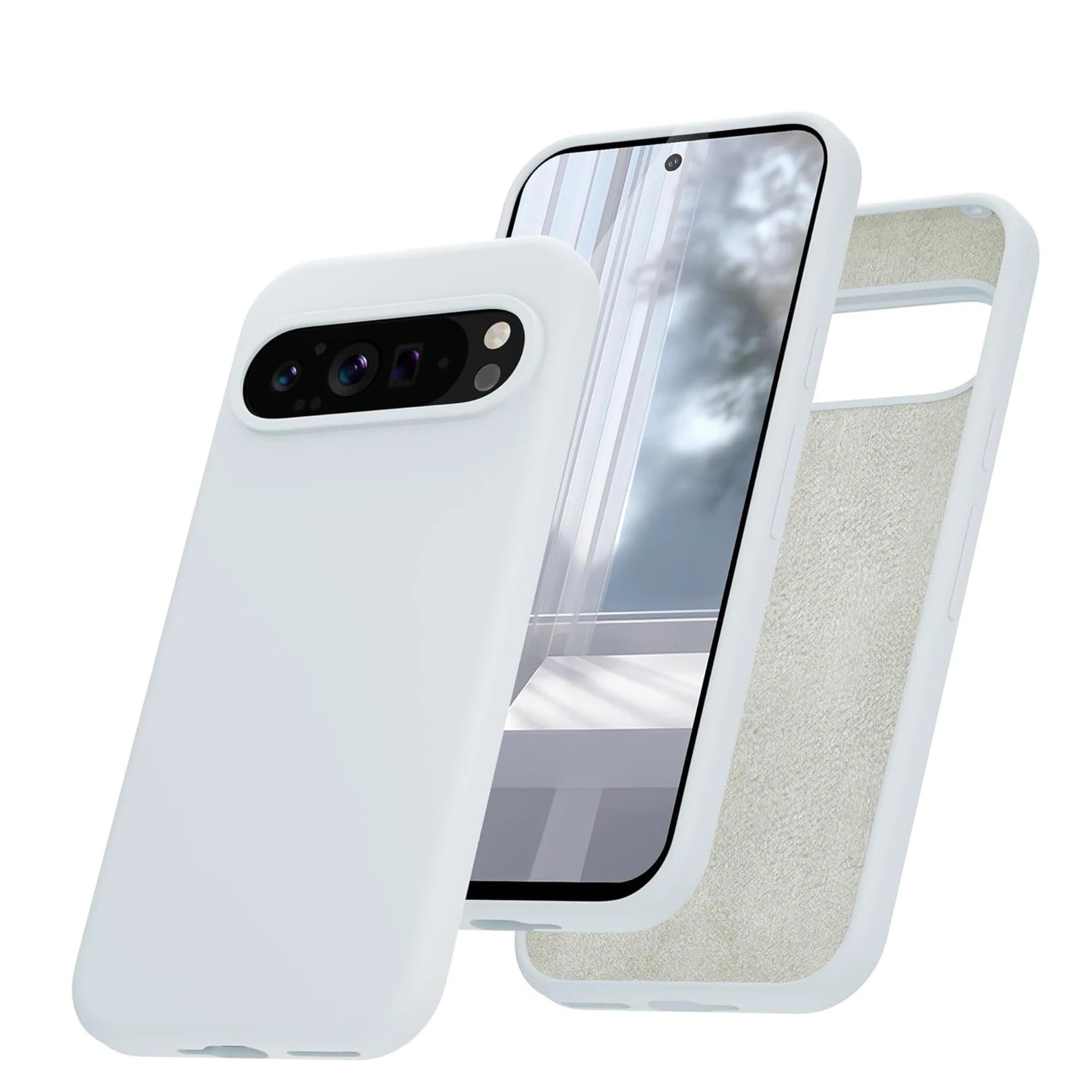Liquid Silicone Soft TPU Case for Google Pixel 5–10 Pro XL