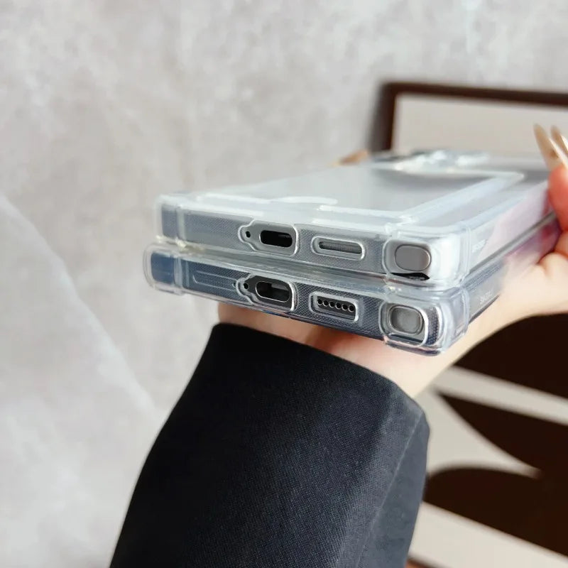 Clear Card Holder Case for Samsung Galaxy