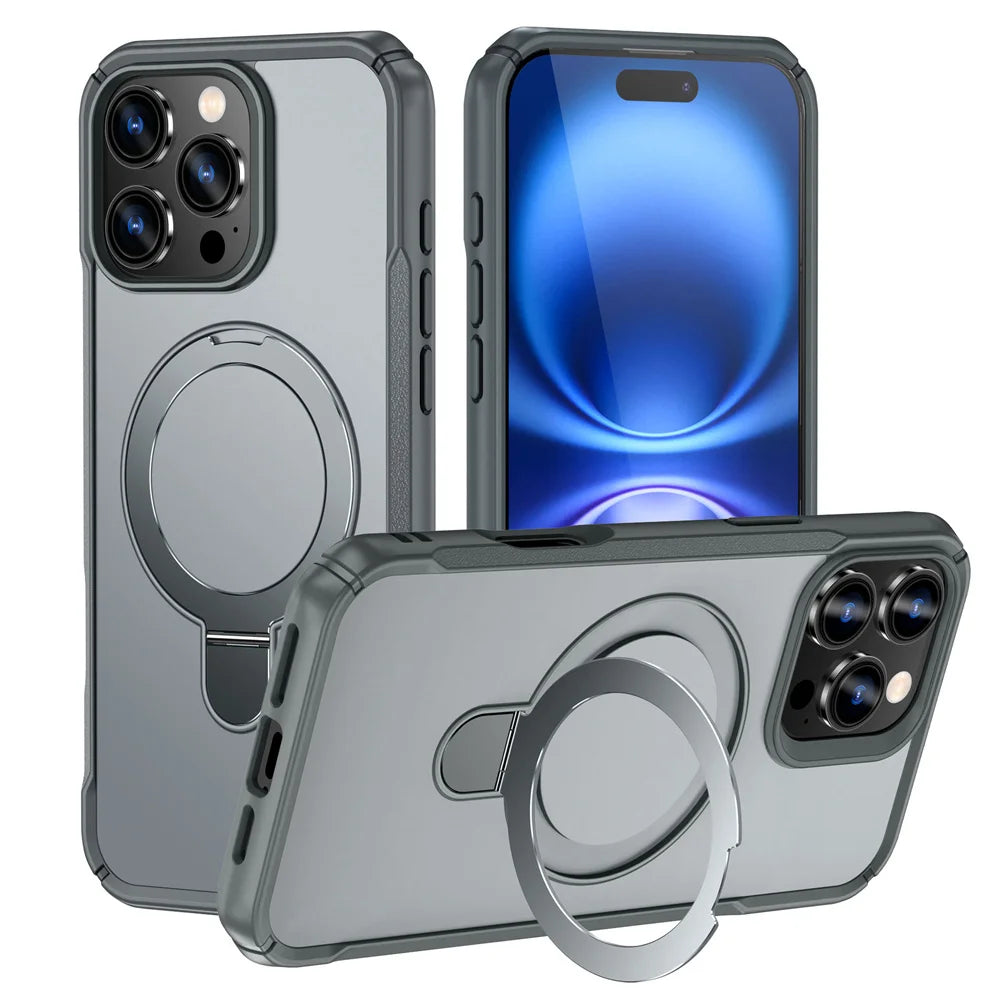 MagSafe Magnetic Stand Case — iPhone 11–18 Series